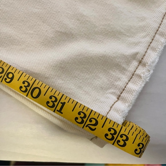 Free People We The Free NWT Cream Bootcut Raw Hem Denim Pants - Picture 11 of 11